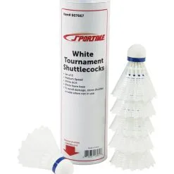 Sportime International Badminton Shuttlecocks, Nylon, Medium Speed, Set Of 6 -Archery Supplies shop 007667 B ecommfullsize