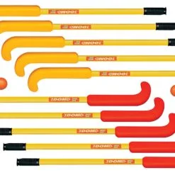 DOM SuperSafe Field Hockey Set, Includes 10 Sticks And 6 DOM-83 Balls