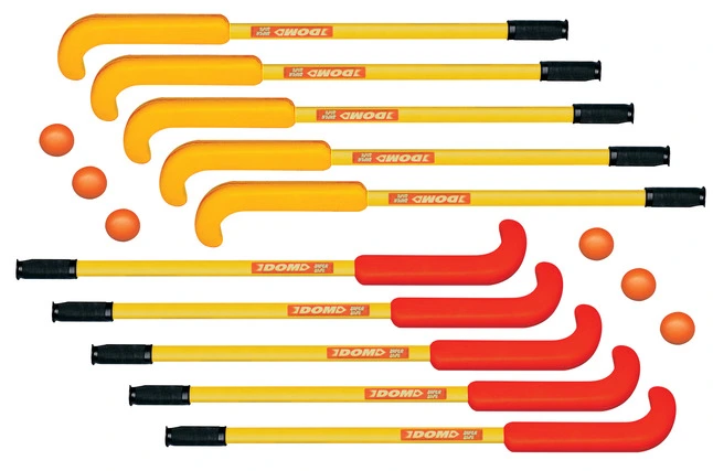 DOM SuperSafe Field Hockey Set, Includes 10 Sticks And 6 DOM-83 Balls 3 DOM SuperSafe Field Hockey Set, Includes 10 Sticks And 6 DOM-83 Balls