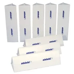Shield Multi-Purpose Barriers, 39 X 11 Inches,White, Set Of 8