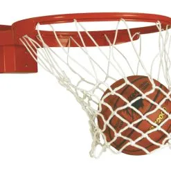 Bison Baseline 180 Deg Breakaway Basketball Rim For 42 X 72 In Backboard, Steel
