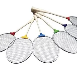 Pick-A-Paddle Indestructible Badminton Racquets, Set Of 6