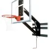 Bison ZipCrank Adjustable Height Basketball Shooting Station With Glass Backboard, 54 X 36 Inch Backboard, Steel