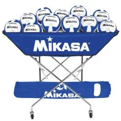Mikasa Collapsible Hammock Ball Cart With Carry Bag, Royal Blue