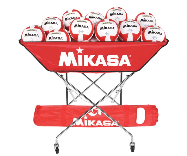 Mikasa Collapsible Hammock Ball Cart With Carry Bag, Scarlet 3 Mikasa Collapsible Hammock Ball Cart With Carry Bag, Scarlet
