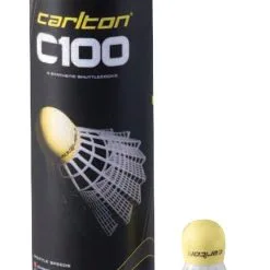 Carlton C100 Shuttlecocks, White, Set Of 6