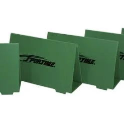 Sportime Foldable Training Hurdles, 11-13/16 Inch, Green, Set Of 5