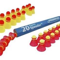 Speedminton Mix Speeder Tube, Pack Of 20