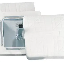 Champion Sports Champion Pro Anchored Base With Bolted Stanchion Pan, Set Of 3, White