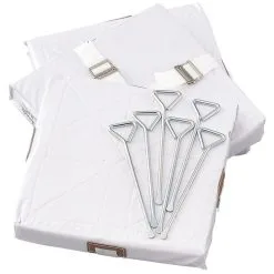 Champion Sports Champion Foam Filled Quilted Cover Base, Set Of 3, White