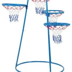 Childrens Factory Children's Factory Metal Basketball Stand, 4-Rings, 36-1/2 X 36-1/2 X 54 Inches